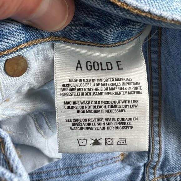 AGOLDE Riley High Rise Straight Crop in Shatter - Picture 5 of 10